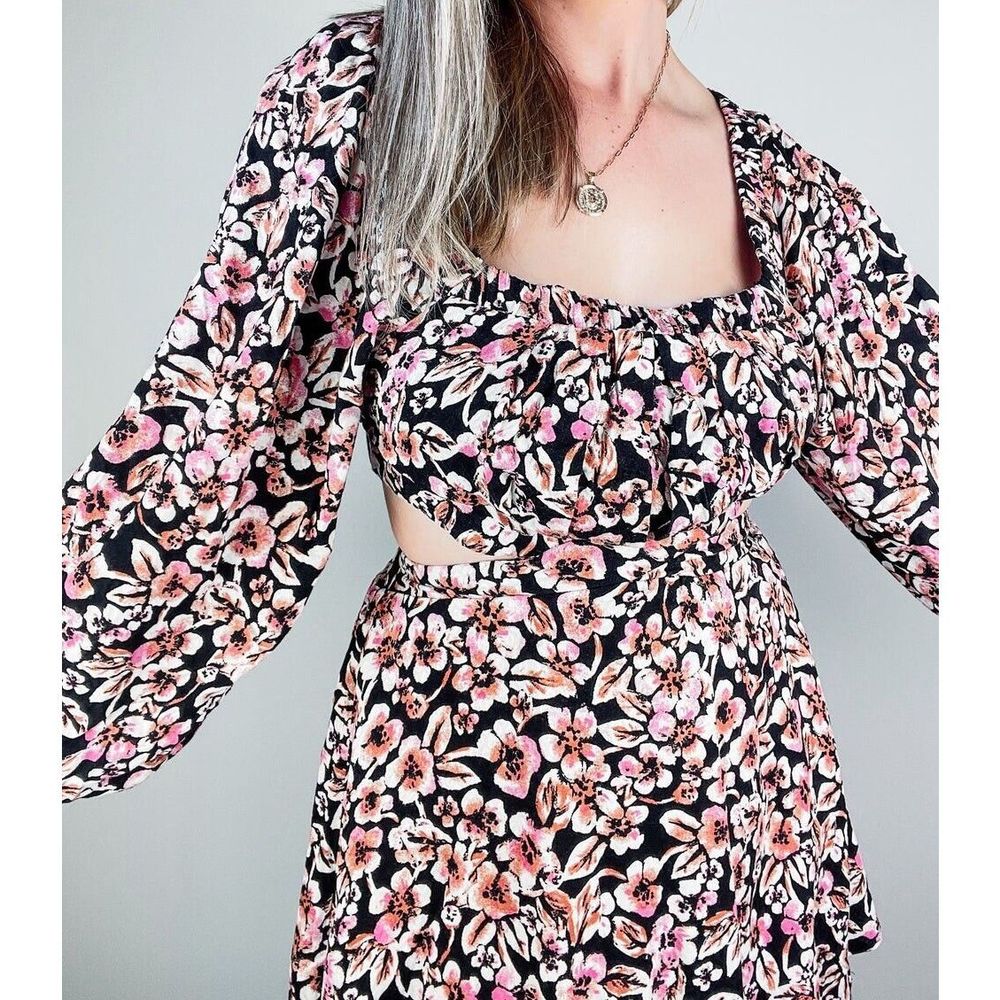 New Free People Jael Printed Mini Dress Size Small